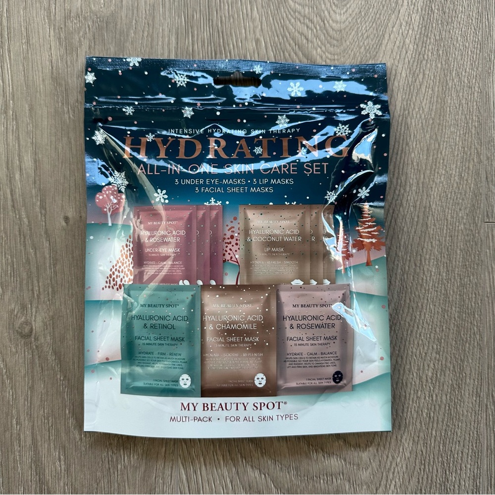 🆕 Intensive Hydrating Skincare Therapy Under Eye, Face & Lip Masks - Set of 9